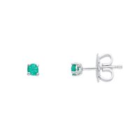 Orecchini Babila Milano Colore in Oro bianco Smeraldo 0.20 Ct 220868 - 220868